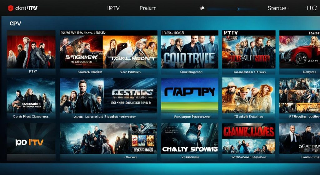 IPTV free trial Streaming Interface